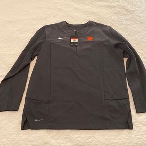 Nike Authentics Men’s Clemson Dry Half Zip UV Top. Large, Anthracite/White